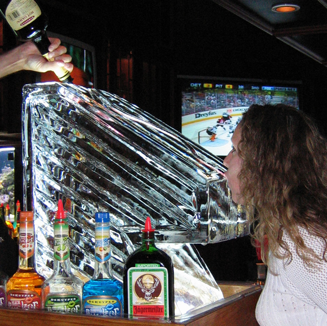 alcohol bone luge stunt