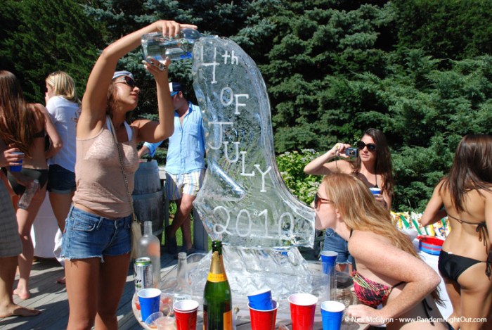Bone luge celebration