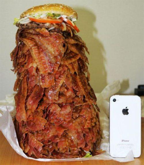 bacon burger supersized