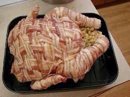 Thanksgiving turkey bacon wrapped bacon-wrapped turkey