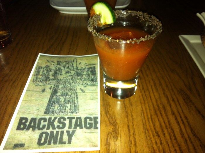 ing restaurant backstage pass