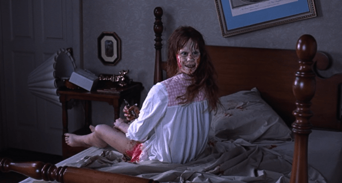 The Exorcist backwards head