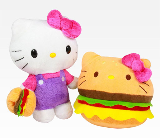 Cheeseburger Hello Kitty Plush Toy