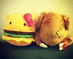 Cheeseburger Hello Kitty Doll