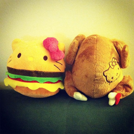 Cheeseburger Hello Kitty Doll