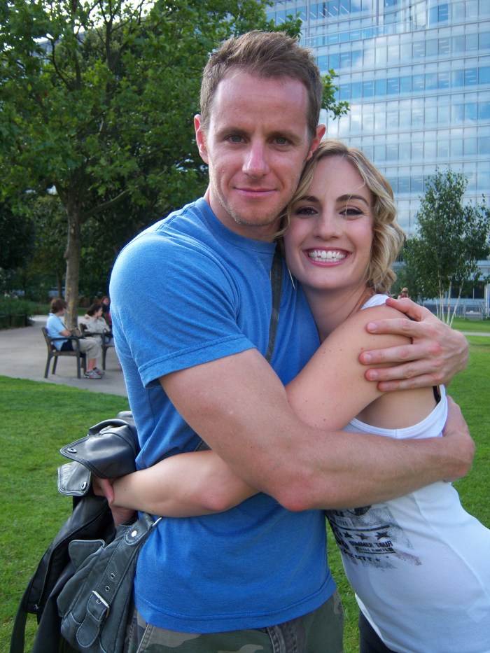 alison haislip and ross beeley hug