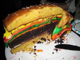 cheeseburger cake