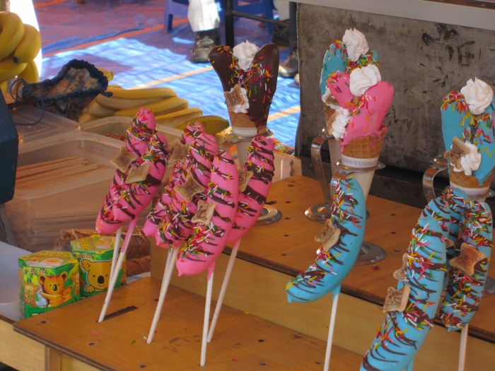 chocolate dipped bananas