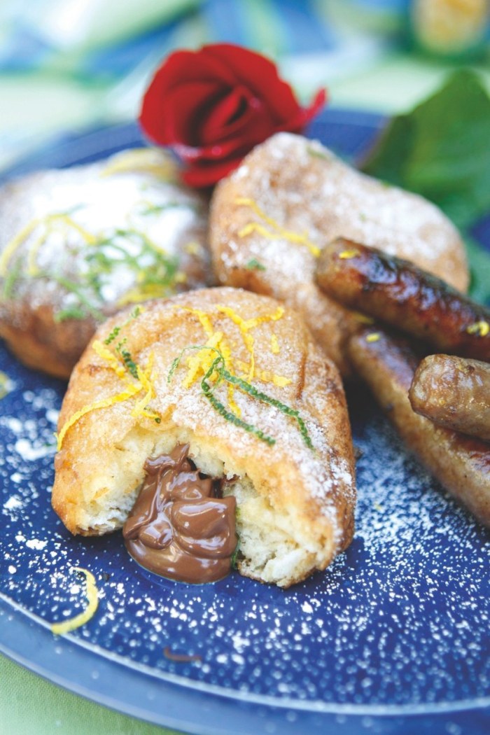 Chocolate For Breakfast chocolate filled toast pillows