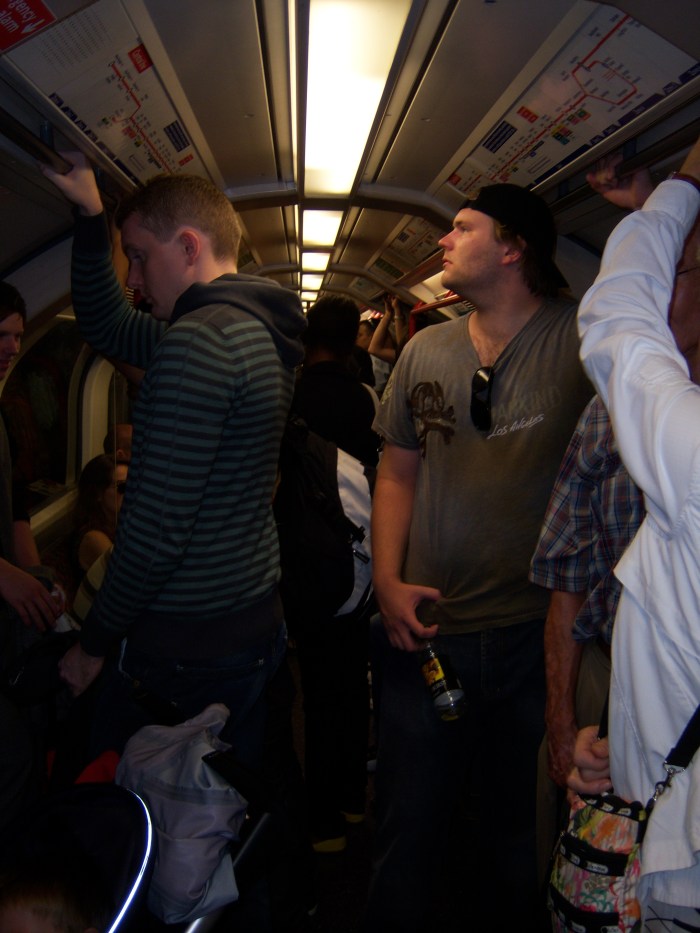 jeff on crowded tube