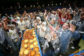 world's biggest custard pie fight