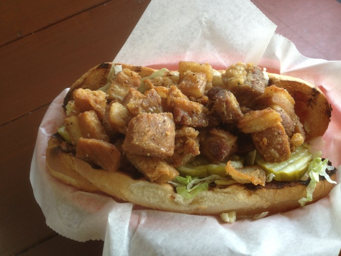 pork belly po' boy