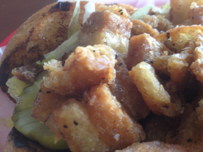 big & little's pork belly po' boy