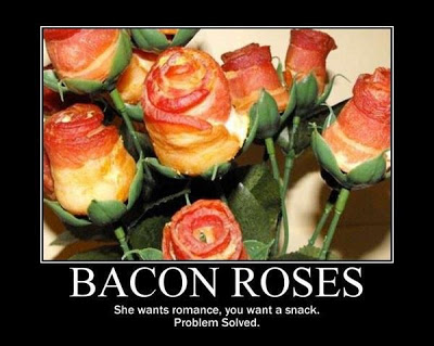 unique bacon gifsts bacon roses