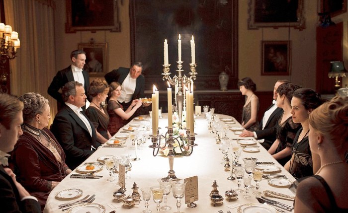 Downton Abbey dinner
