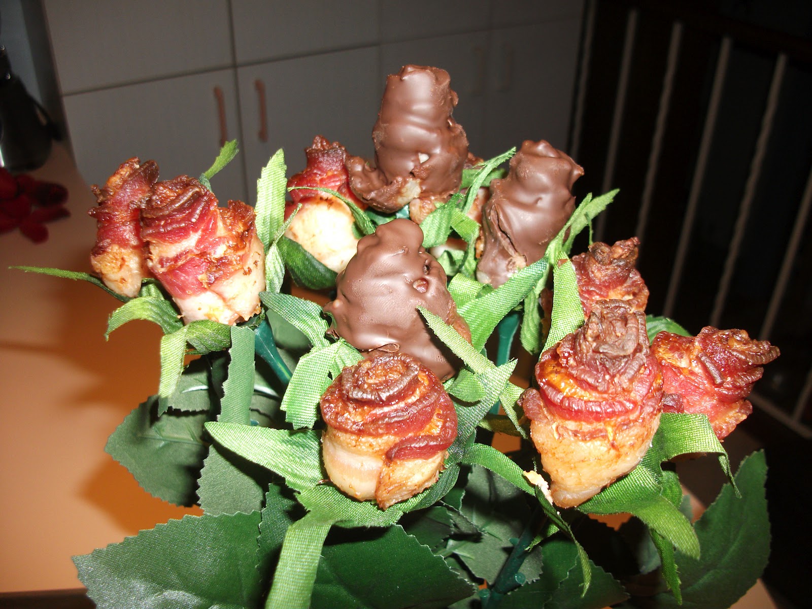 bacon roses