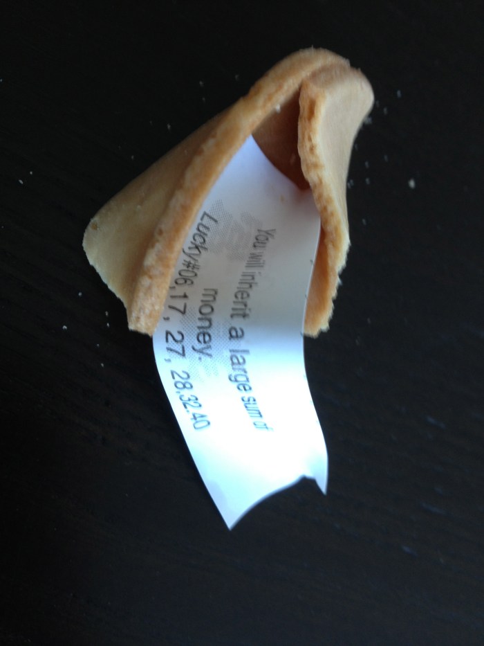 fortune cookie money