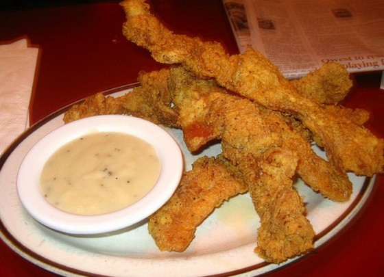 chicken fried bacon