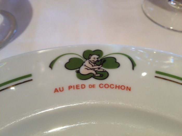 Au Pied de Cochon Paris plate