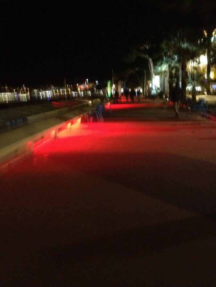 Cannes Croisette at night