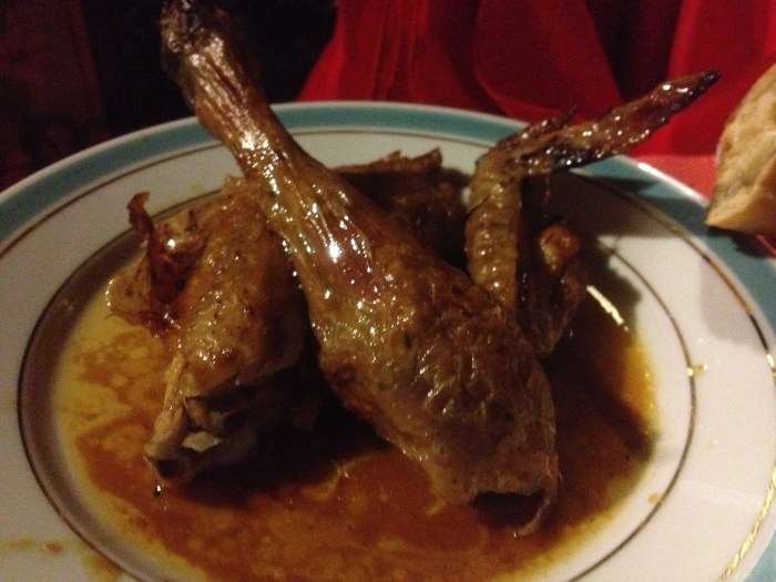 Chicken dish at Chez L'Ami Louis