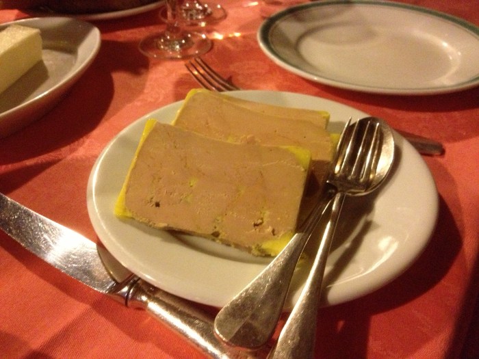 Paris bistro foie gras