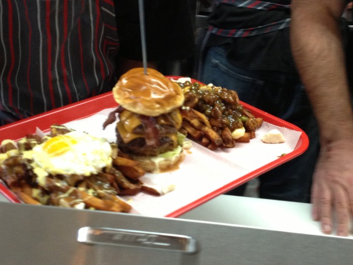 Badhappy triple double burger poutine