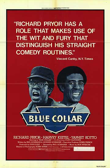 Blue Collar movie poster Richard Pryor