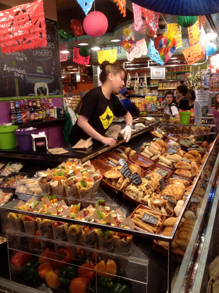 boqueria food stall barcelona