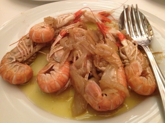 grilled langoustines