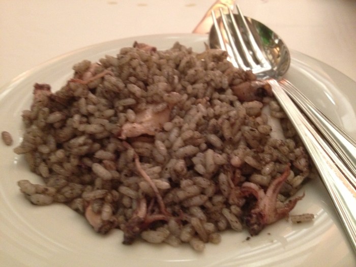 rice with baby squid