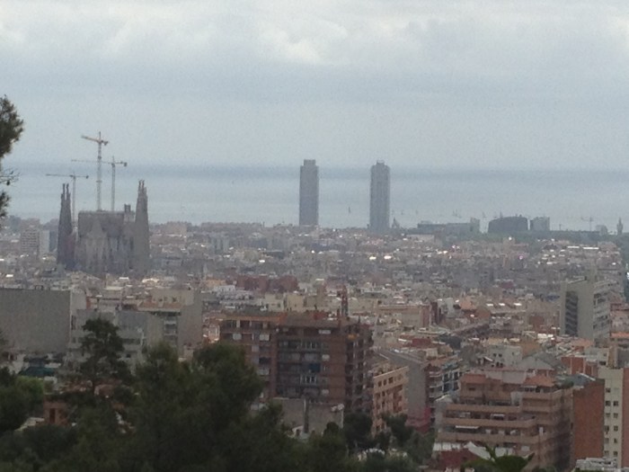 Sagrada Familia Barcelona skyline