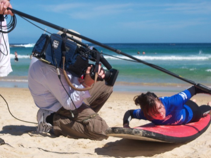 Sasha Grey Surfing lessions BTS