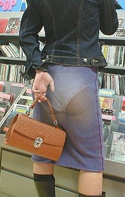 see through naked skirts