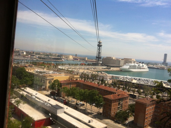 Aerial tram to water