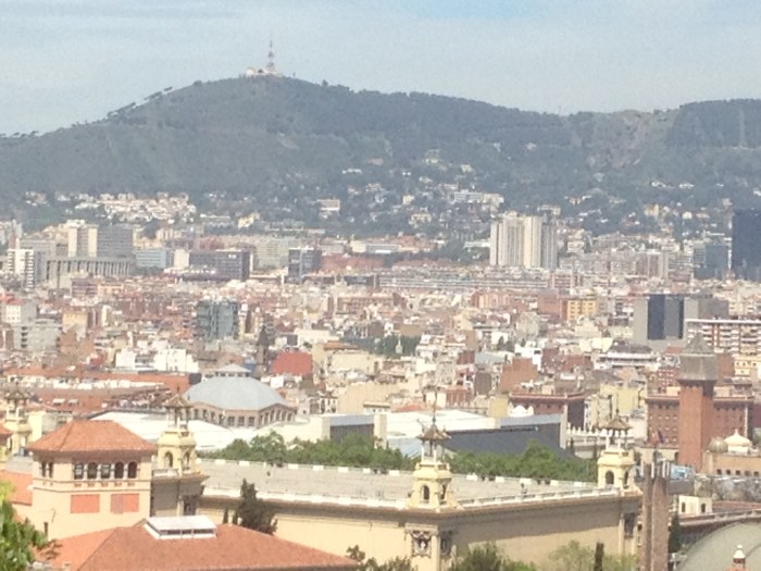 Barcelona from the park