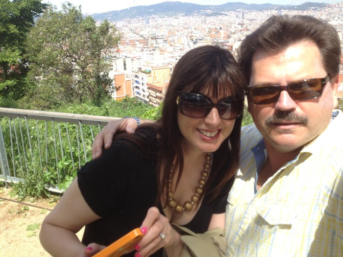 John Rieber and Alex Duda in park