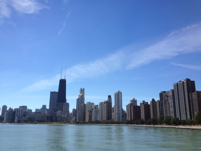Chicago lakeshore skyline