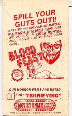 Blood Feast Vomit Bag