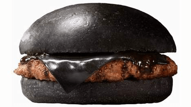 burger king all black cheeseburger