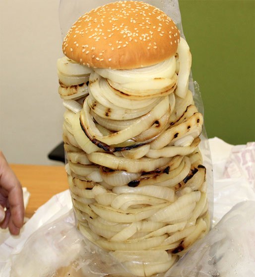 Burger King grilled onion burger
