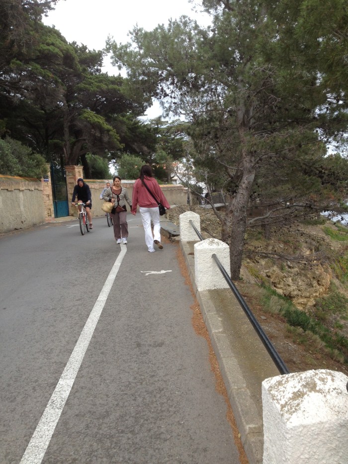 Cadaques walking road outside town