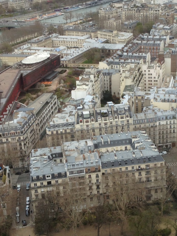 Eiffel Tower view of Paris from Jules Verne
