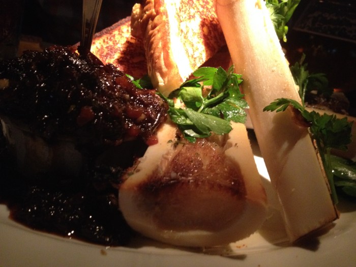 Au Cheval bone marrow dish