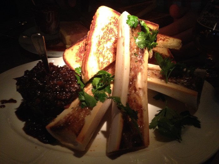 Au Cheval roasted bone marrow