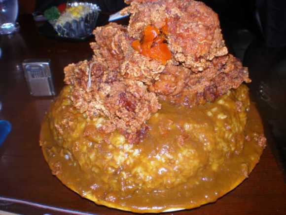 giant bowl of japanese food o-mori