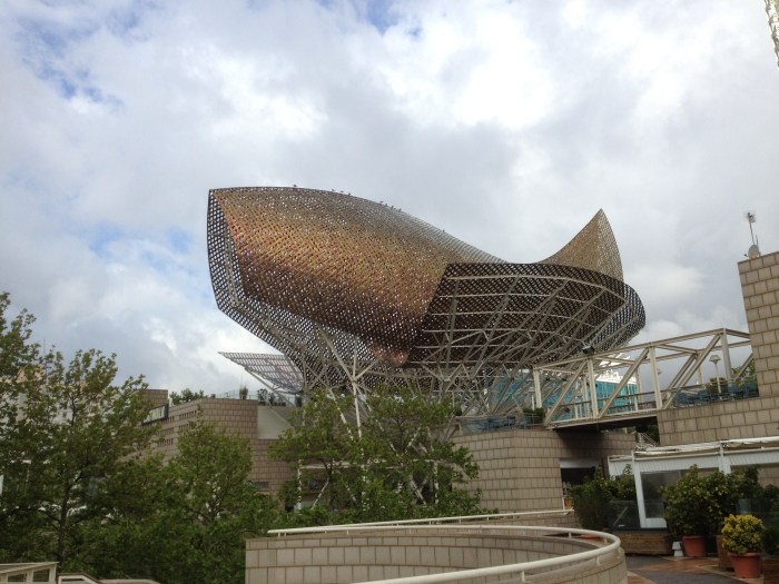 Barcelona fish art