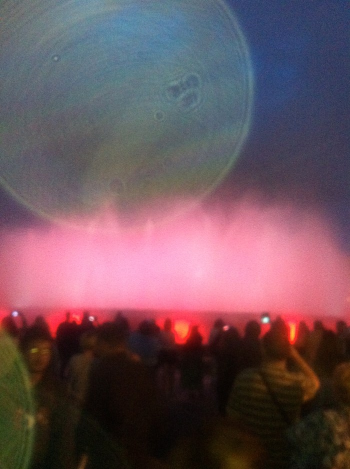 Magic fountain and moon image