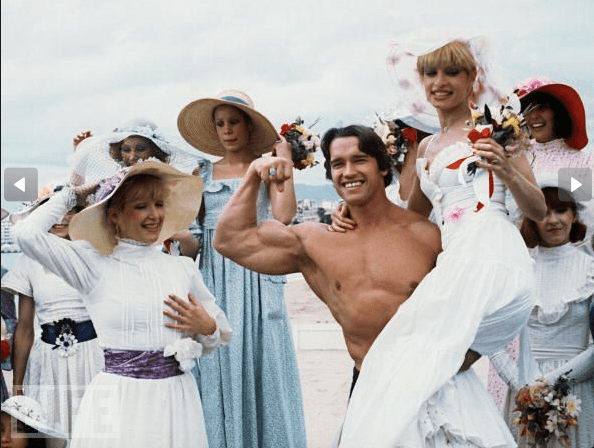 arnold schwarzenegger in cannes 1977