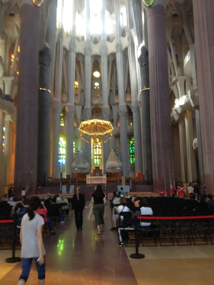 Sagrada cathedral with altar